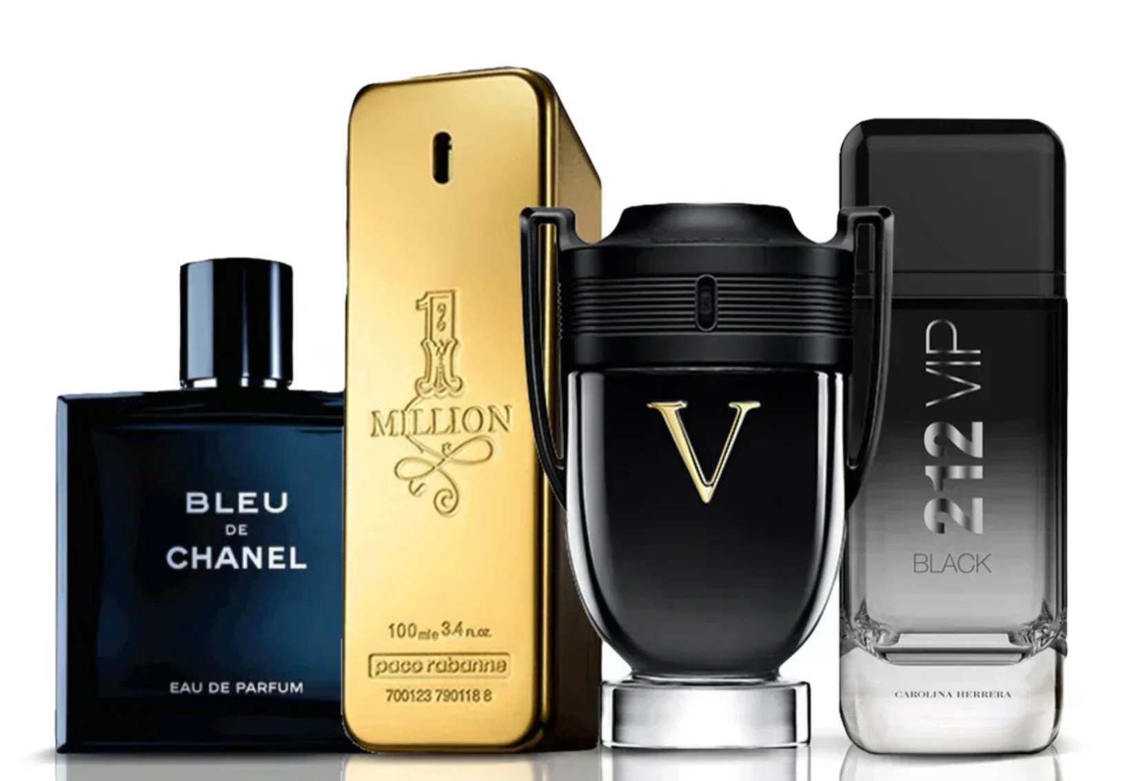 Комплект от 4 парфюма | Invictus Victory + One Million + Bleu de Chanel + 212 Vip Black